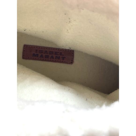 Isabel Marant Frieze Sherpa Fur Boot in Ecru White Size EU 37 - Picture 11 of 11